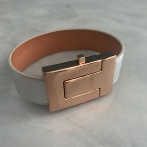 Tory Burch T Logo Wrap Leather Bracelet